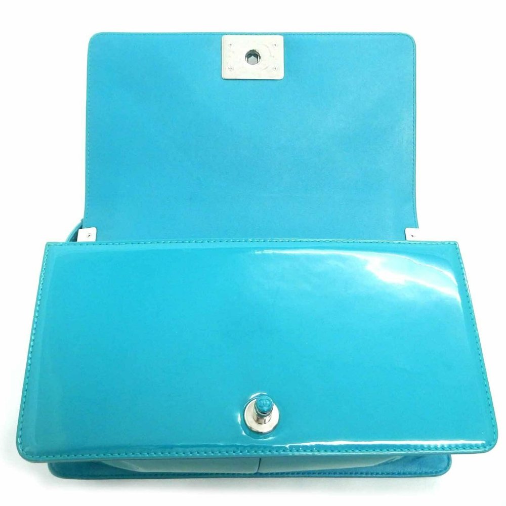 Chanel Teal Blue Chain Crossbody Bag - Picture 3 of 11
